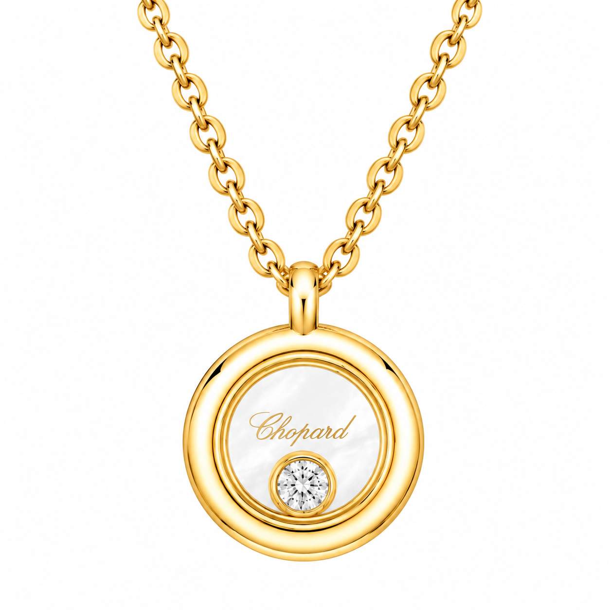 Chopard Happy Diamonds Icon Circle Pendant Necklace