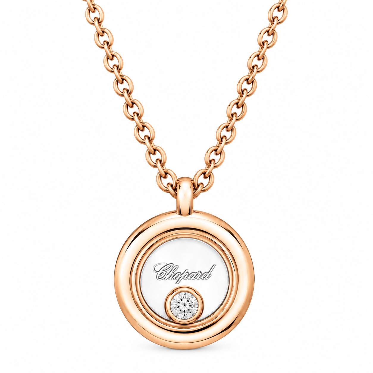 Chopard Happy Diamonds Icon Circle Pendant Necklace