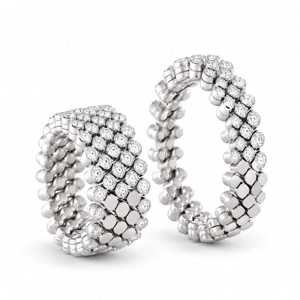 Serafino Consoli 5-Row Expandable Half-Way Ring