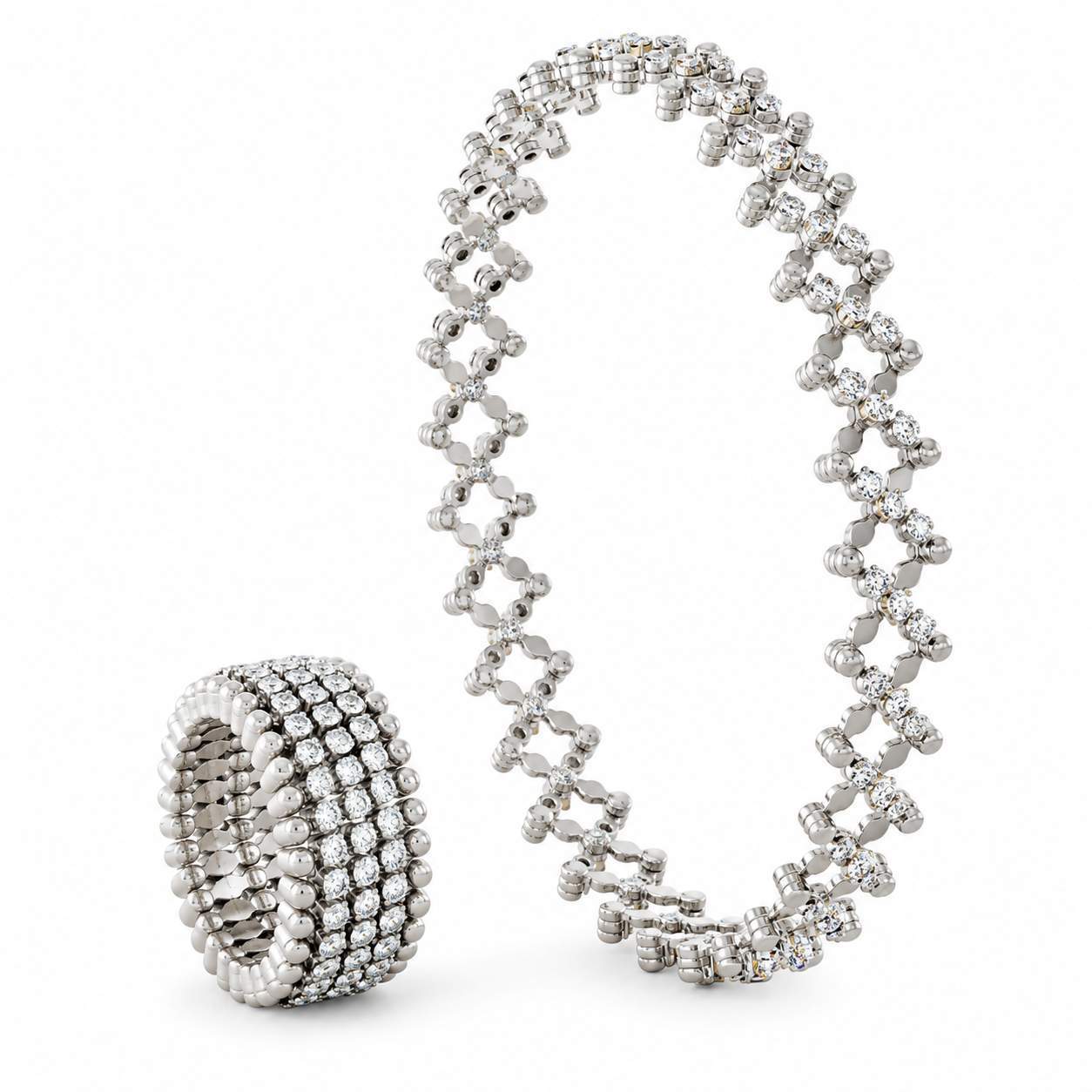 Serafino Consoli 5-Row Expandable Ring To Bracelet