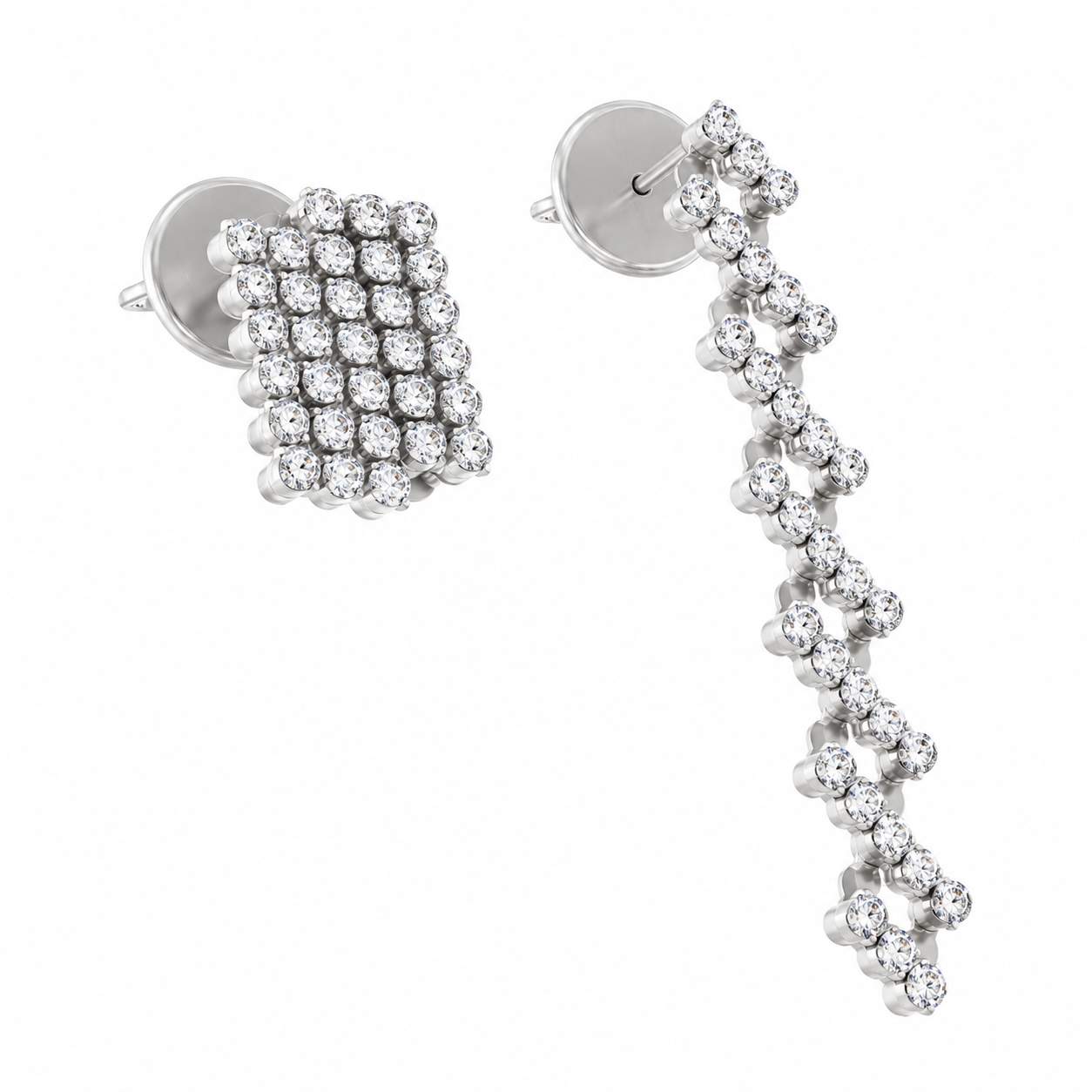 Serafino Consoli 5 Rows Expandable Earrings