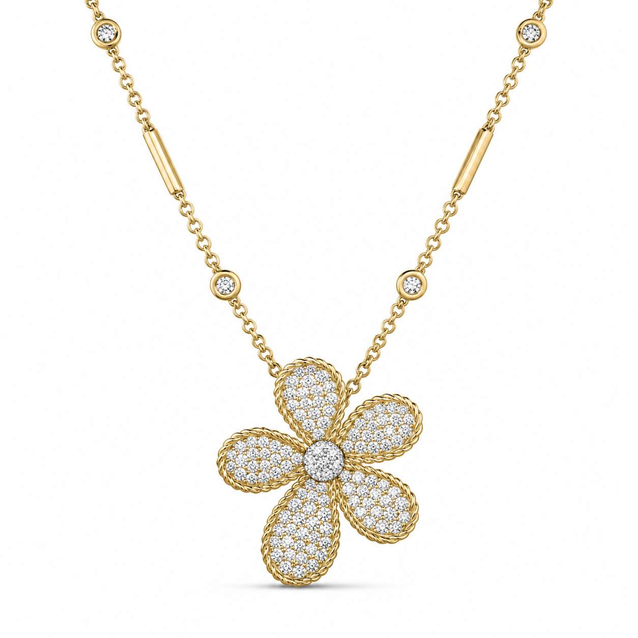 Roberto Coin Jasmine Large Flower Necklace