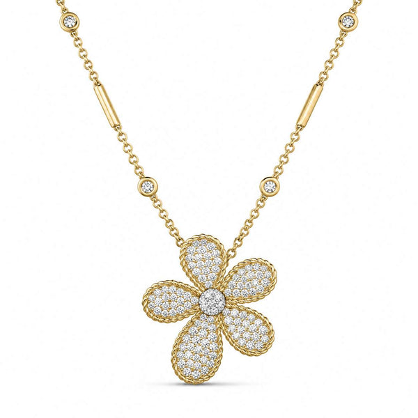 Roberto Coin Jasmine Large Flower Necklace