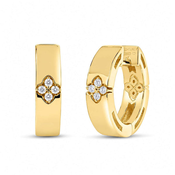 Roberto Coin Love In Verona Narrow Hoop Earrings