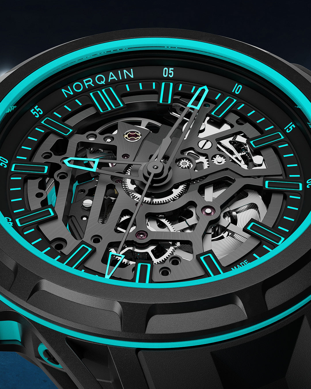 Norqain Wild One Skeleton X-Lite Turquoise