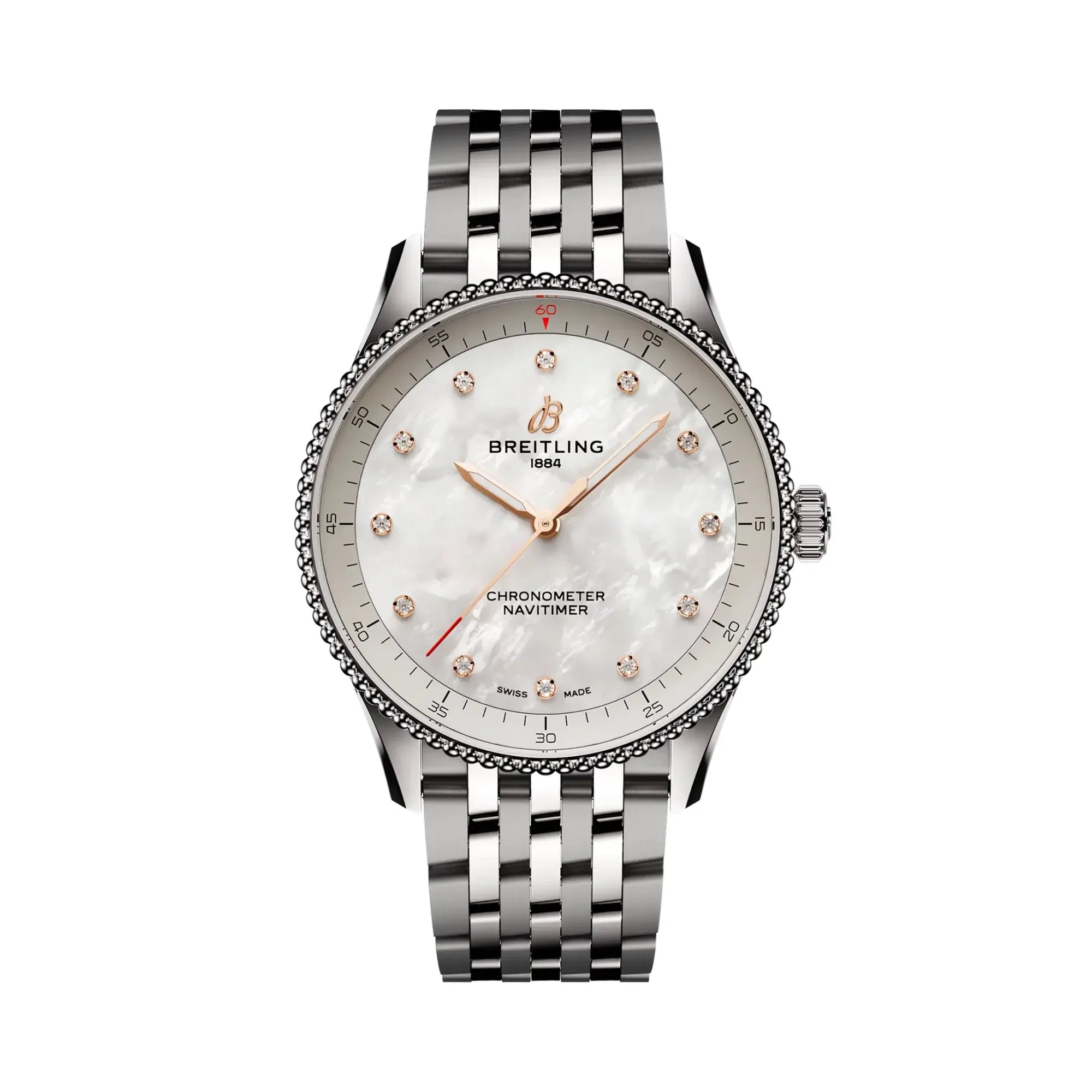 Navitimer 32- Stainless Steel/Mother of Pearl - Provident Jewelry