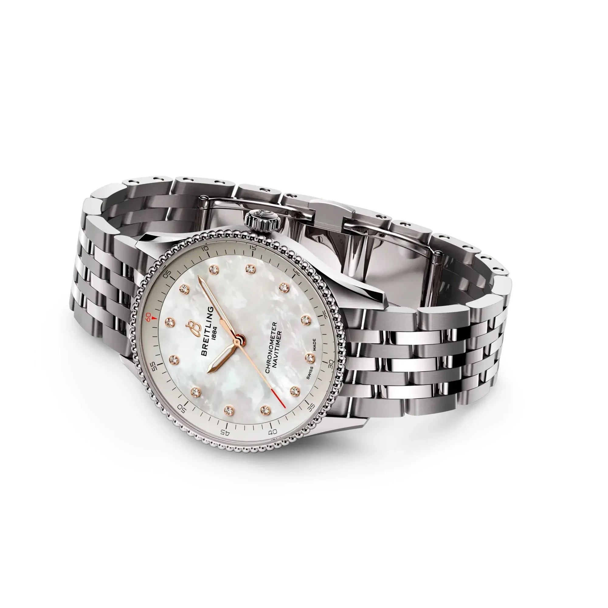 Navitimer 32- Stainless Steel/Mother of Pearl - Provident Jewelry