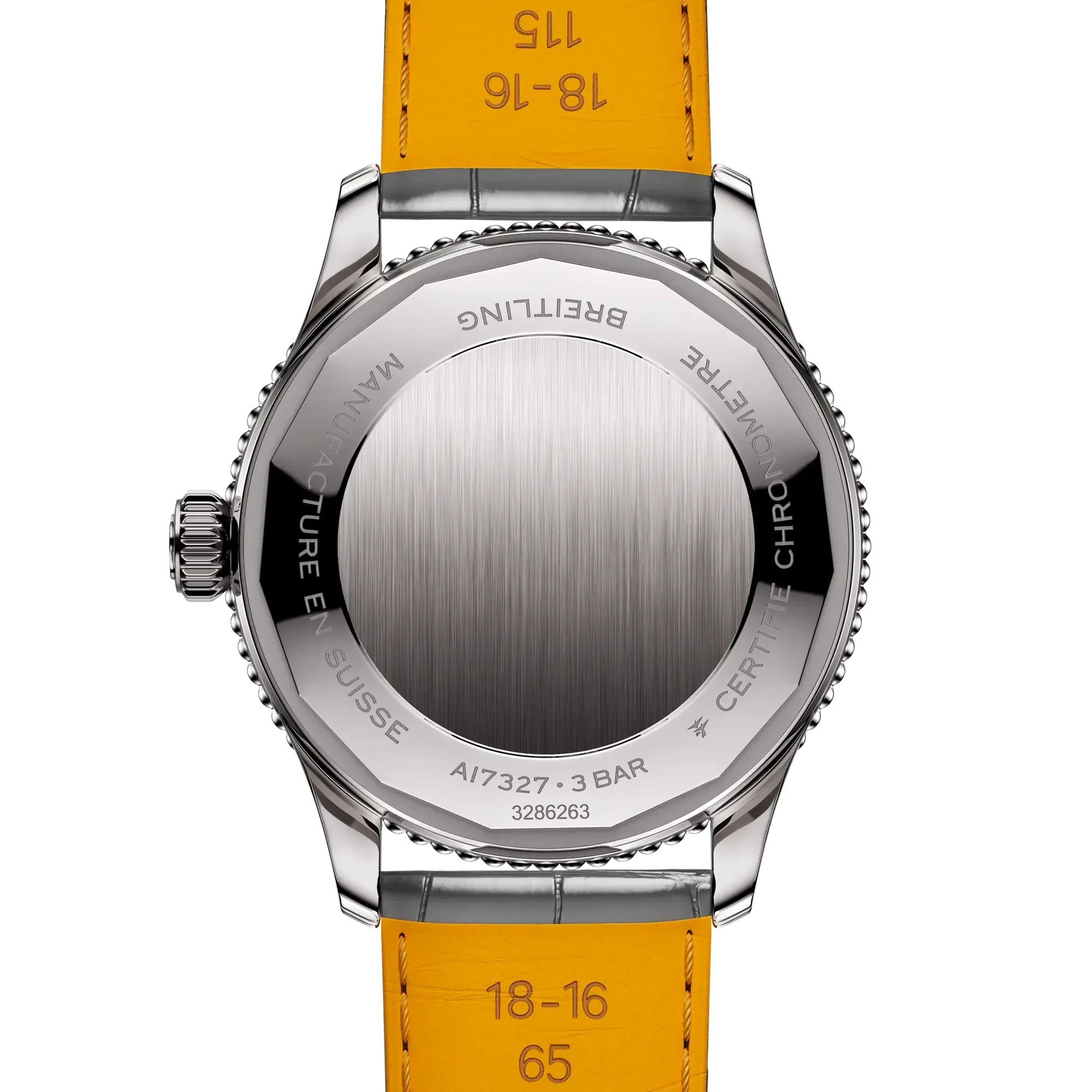 Navitimer Automatic 36- Anthracite Alligator Leather Strap/ Grey Dial - Provident Jewelry