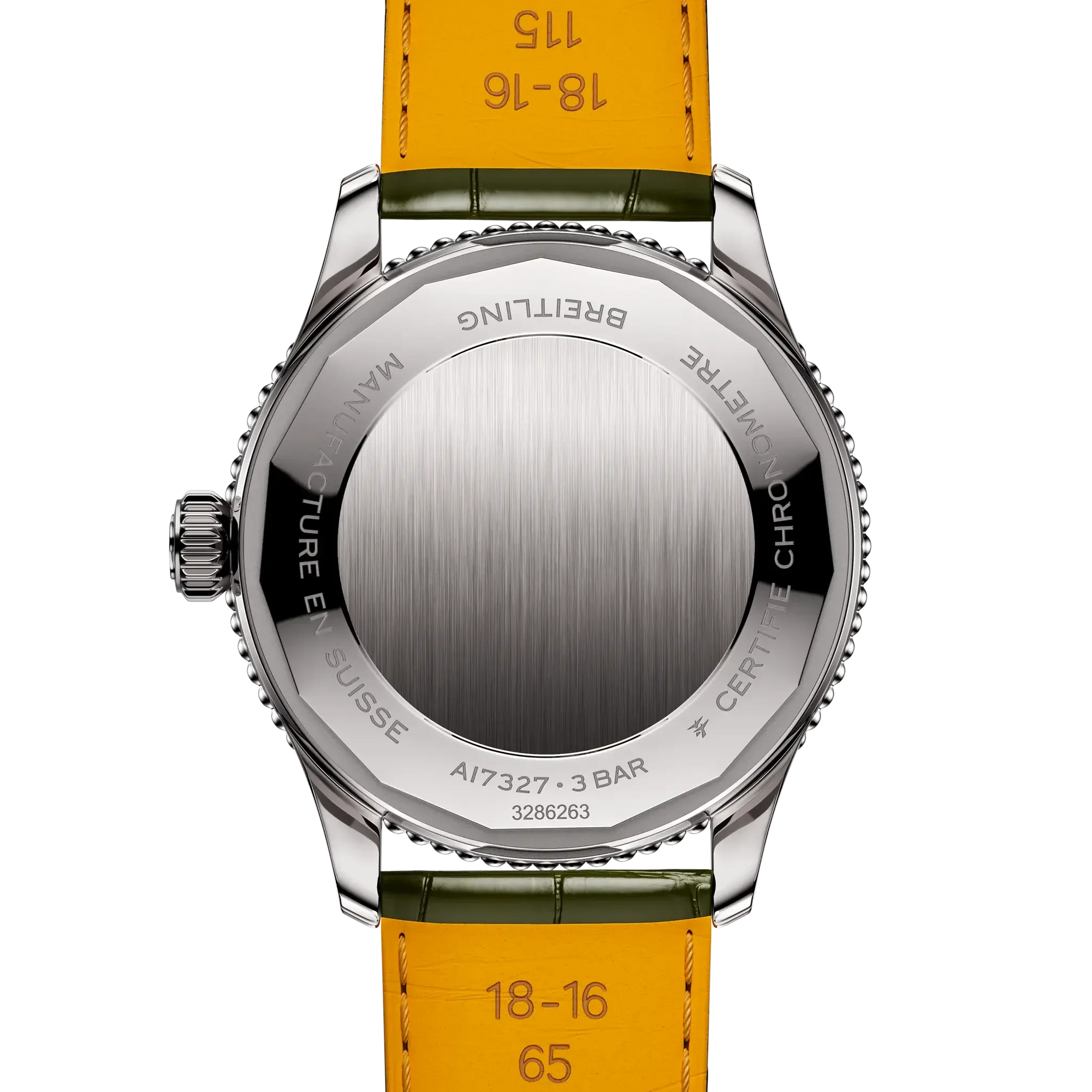 Navitimer Automatic 36- Green Alligator Leather Strap/ Light Green Dial - Provident Jewelry