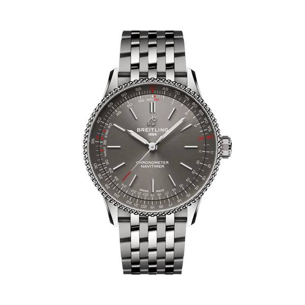 Navitimer Automatic 36- Stainless Steel/ Grey Dial - Provident Jewelry
