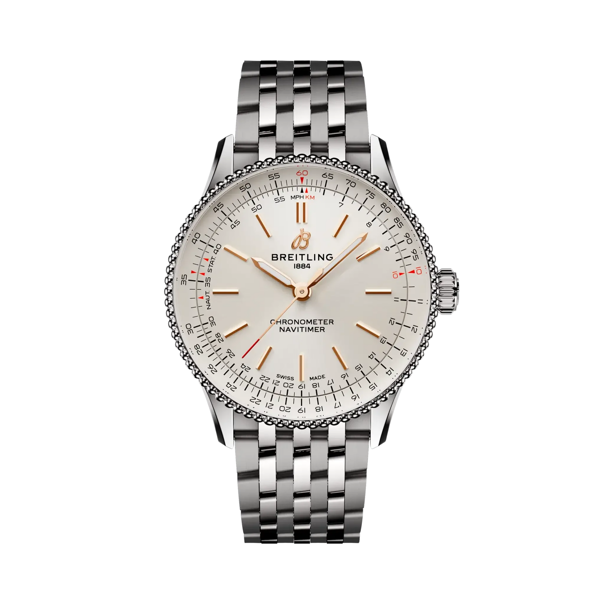 Navitimer Automatic 36- Stainless Steel/ White Dial - Provident Jewelry