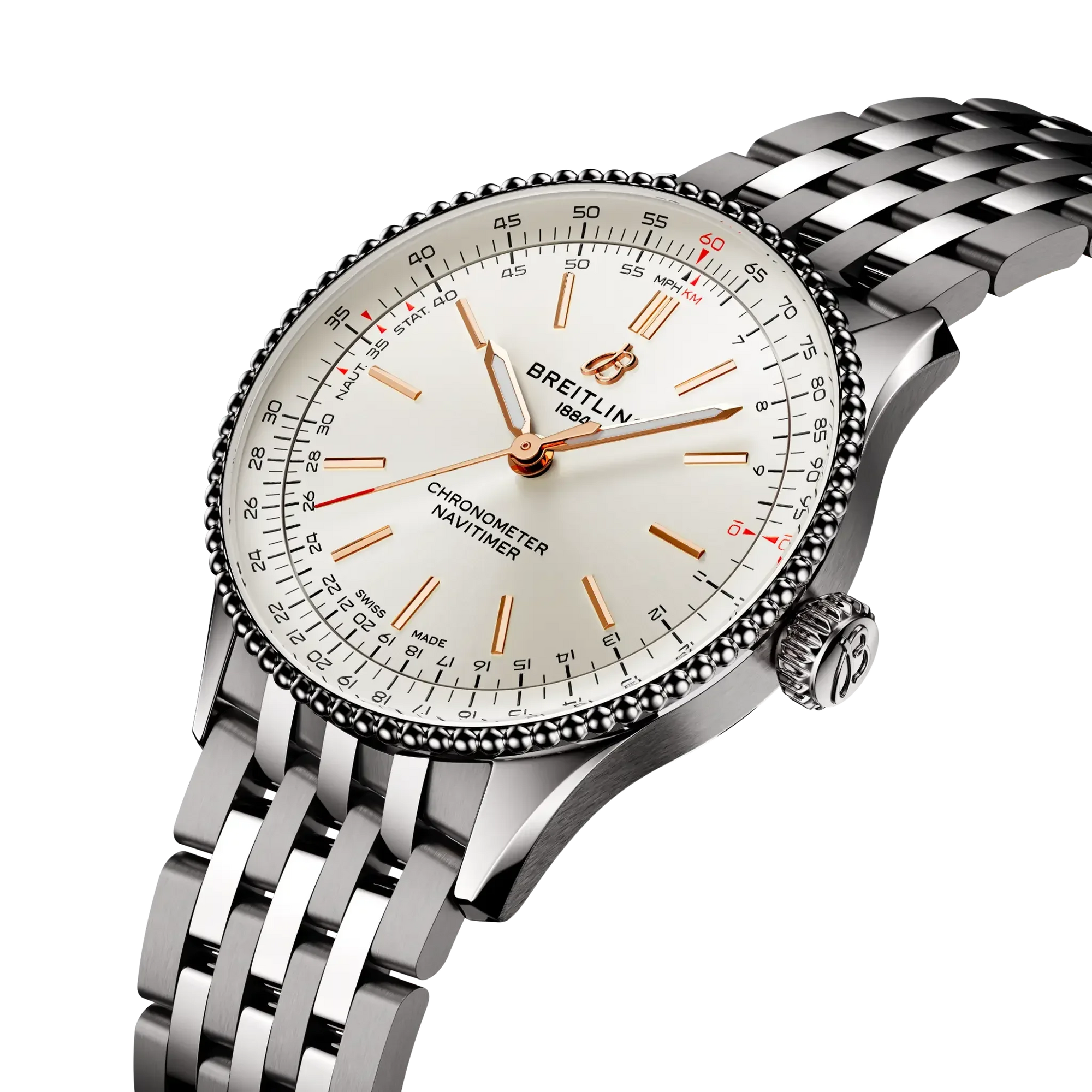 Navitimer Automatic 36- Stainless Steel/ White Dial - Provident Jewelry