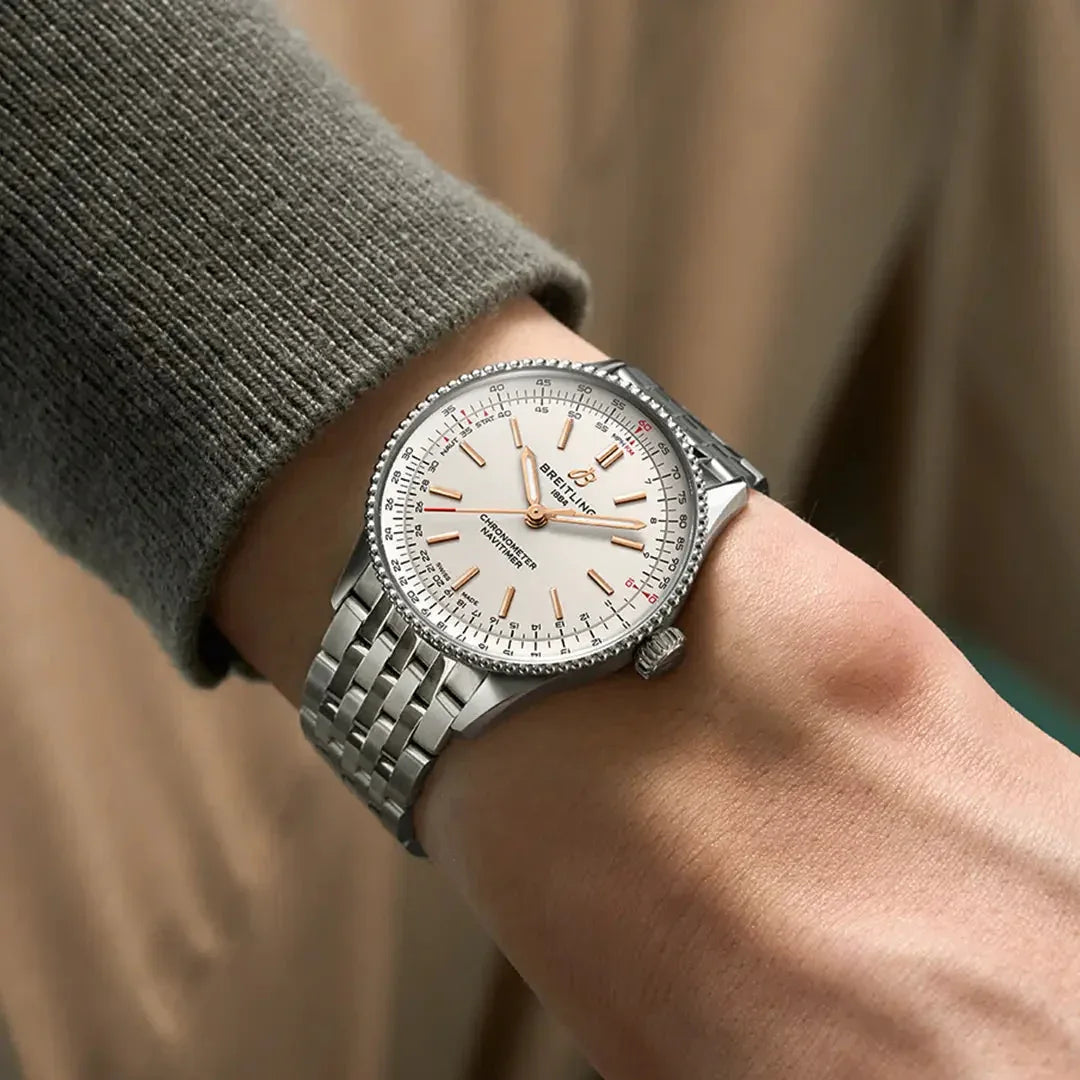 Navitimer Automatic 36- Stainless Steel/ White Dial - Provident Jewelry