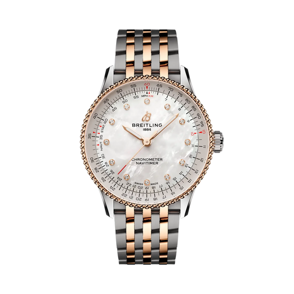 Navitimer Automatic 36- Stainless Steel & 18k Red Gold - Provident Jewelry