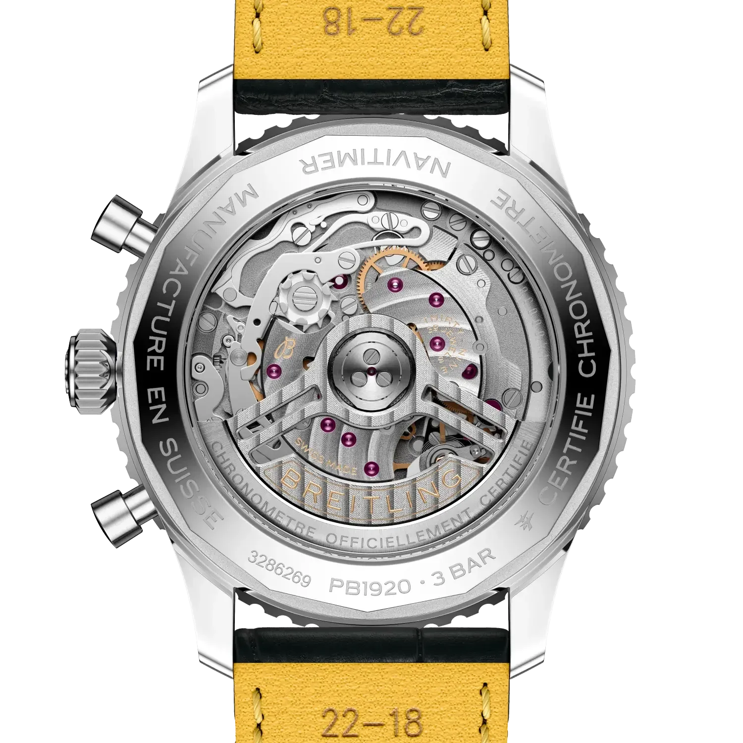 Navitimer B19 Chronograph 43 Perpetual Calendar- Black/ Light Blue Dial - Provident Jewelry