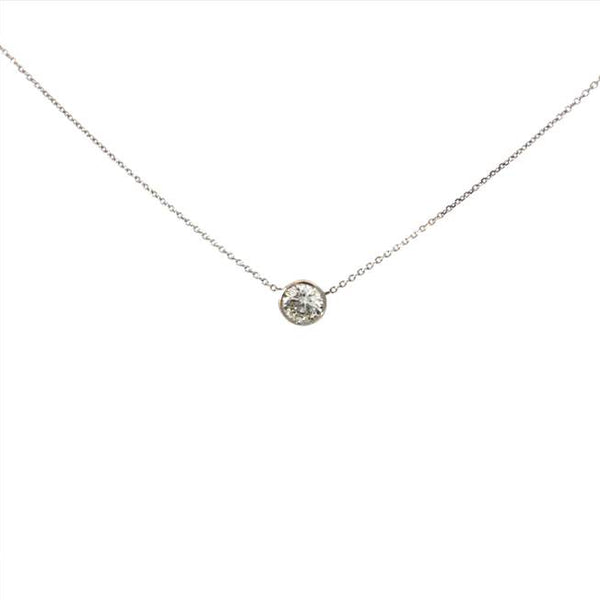 Bezel Set Diamond Pendant
