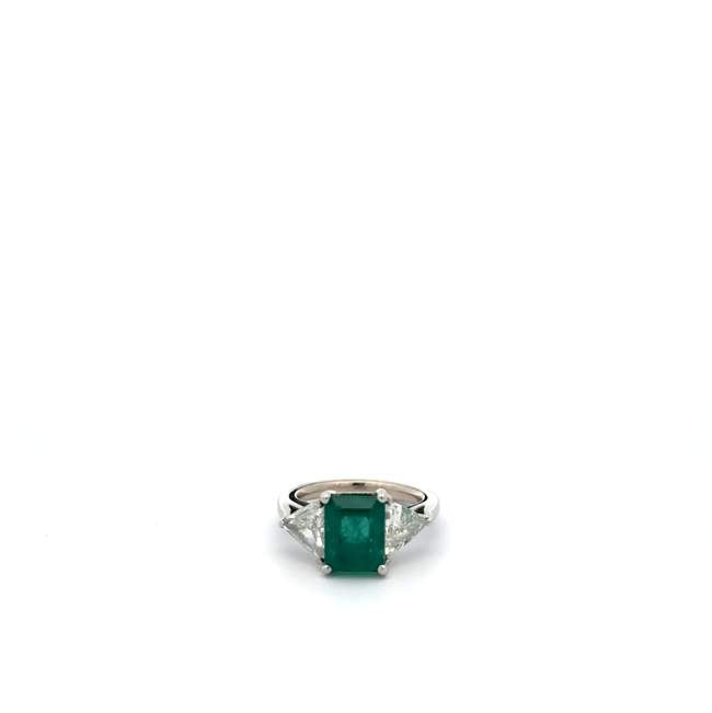 Emerald and Diamond Ring