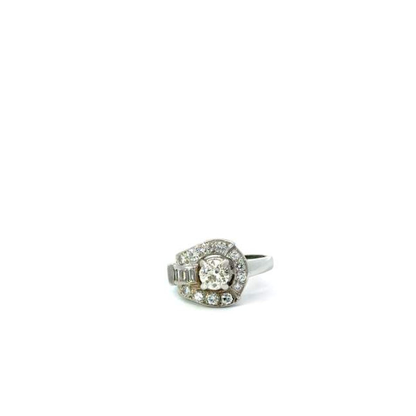 Diamond Deco Buckle Ring