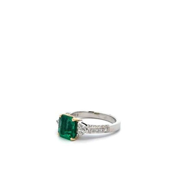 Emerald and Diamond Ring