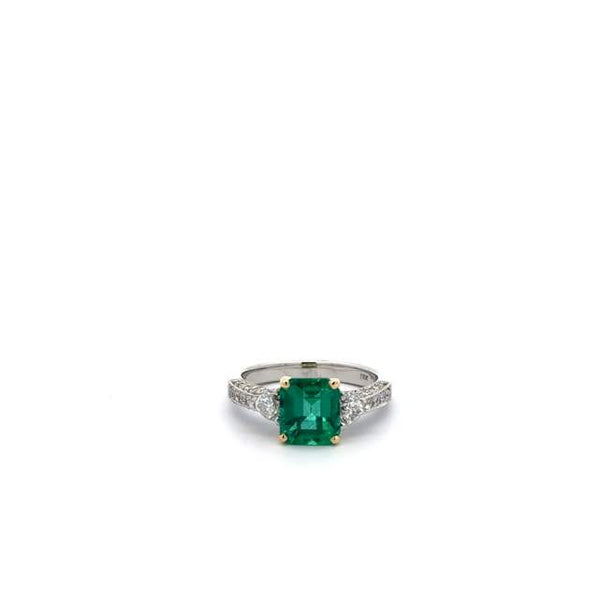 Emerald and Diamond Ring