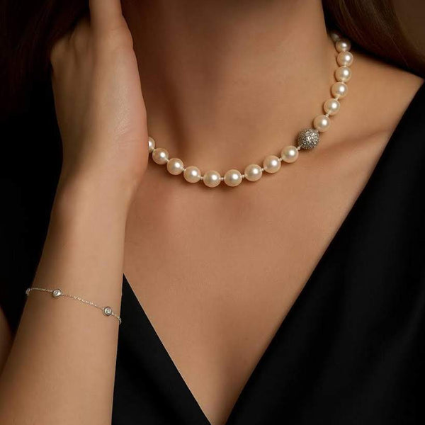 Tiffany & Co. Pearl and Diamond Necklace