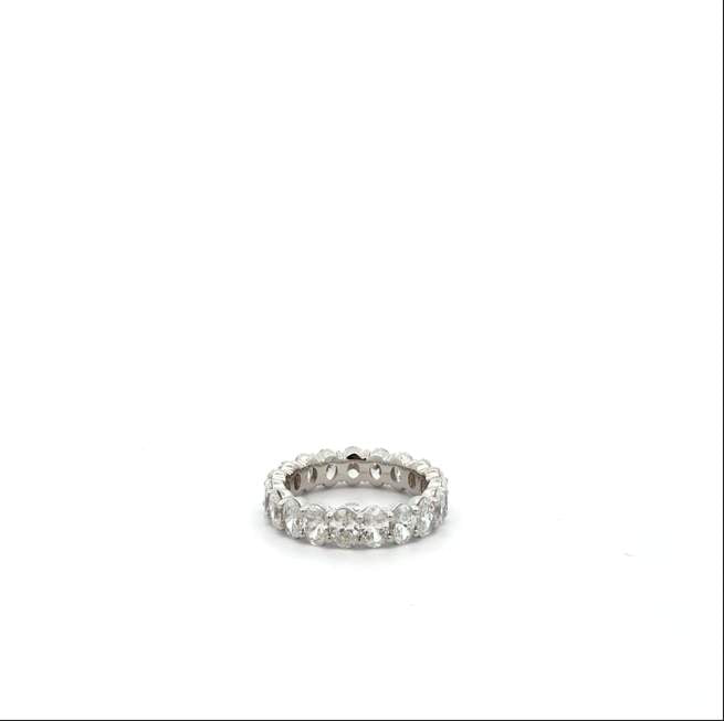 Oval Cut Diamond Eternity Band