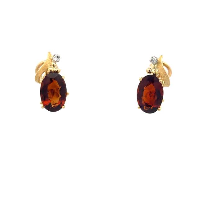 H. Stern Citrine and Diamond Earrings
