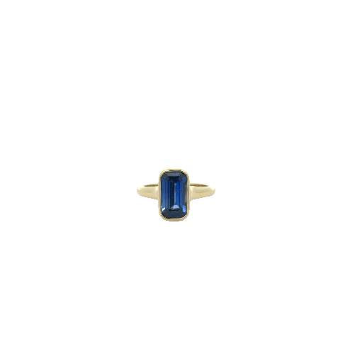 Sapphire Bezel-Set Ring