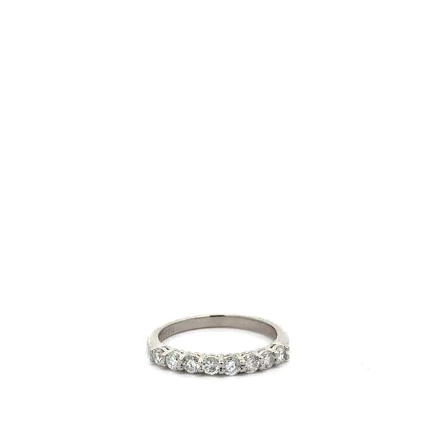 Half Claw Round Brilliant Diamond Band