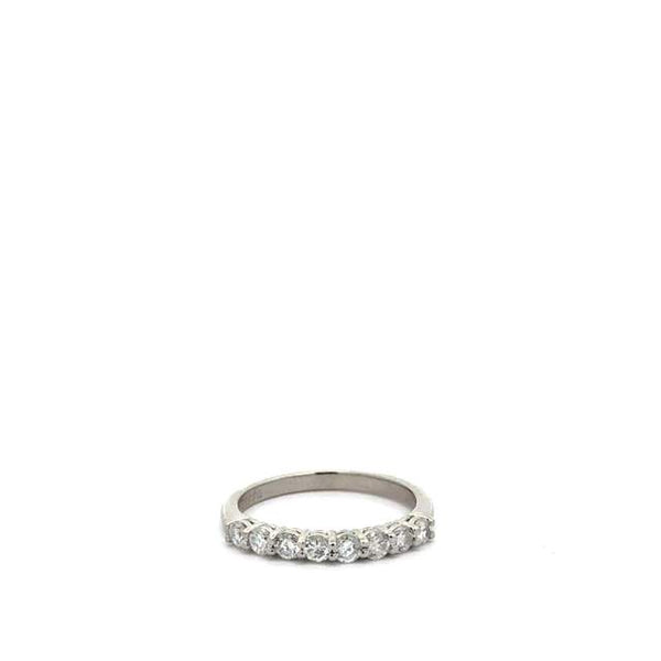 Half Claw Round Brilliant Diamond Band Provident Jewelery