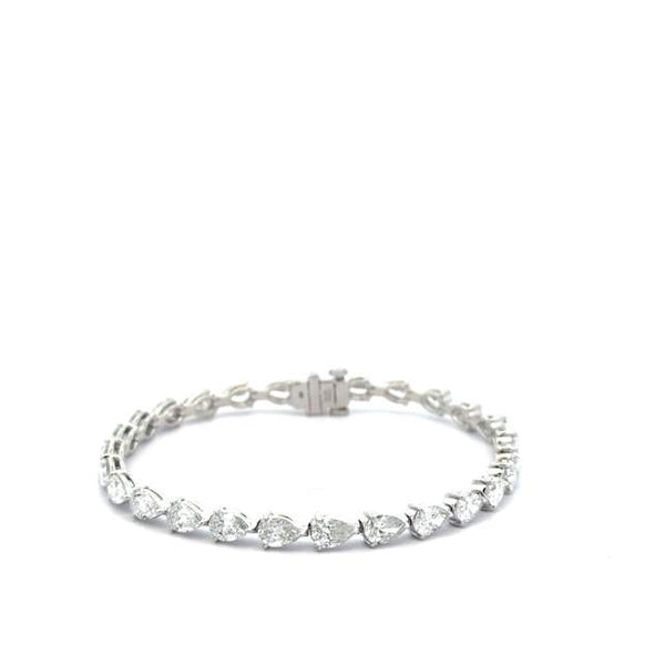 Pear Shaped Diamond Tennis Bracelet Provident Jewelery