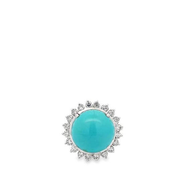 Turquoise and Diamond Ring