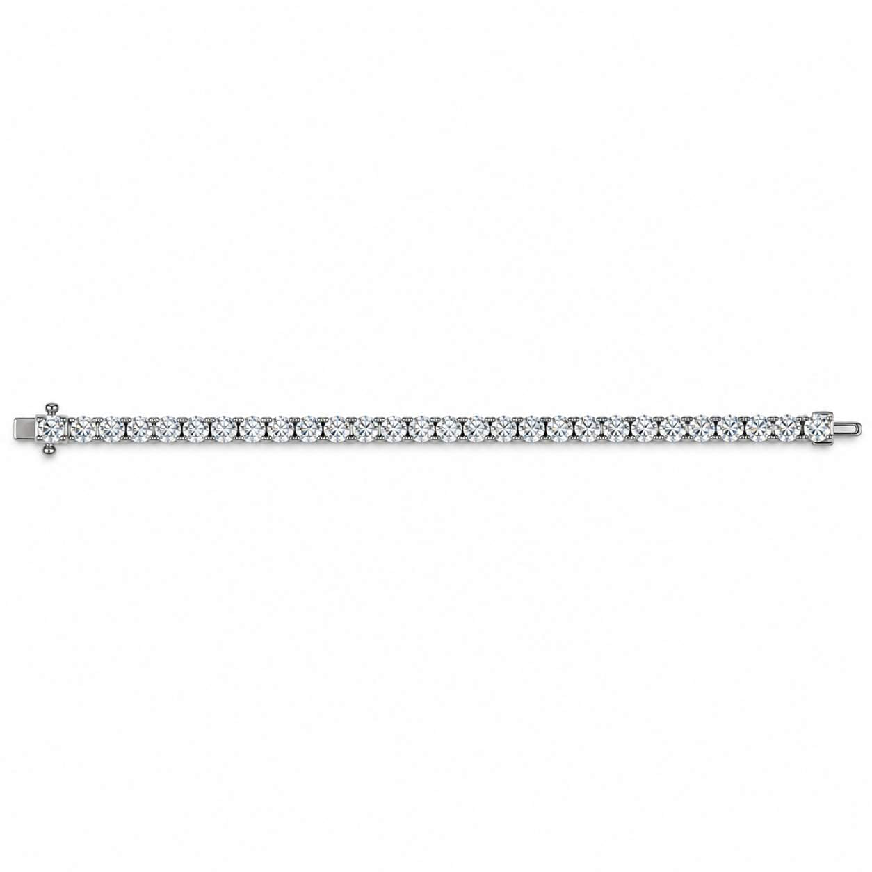 Platinum Diamond Tennis Bracelet - 4.74 Carats