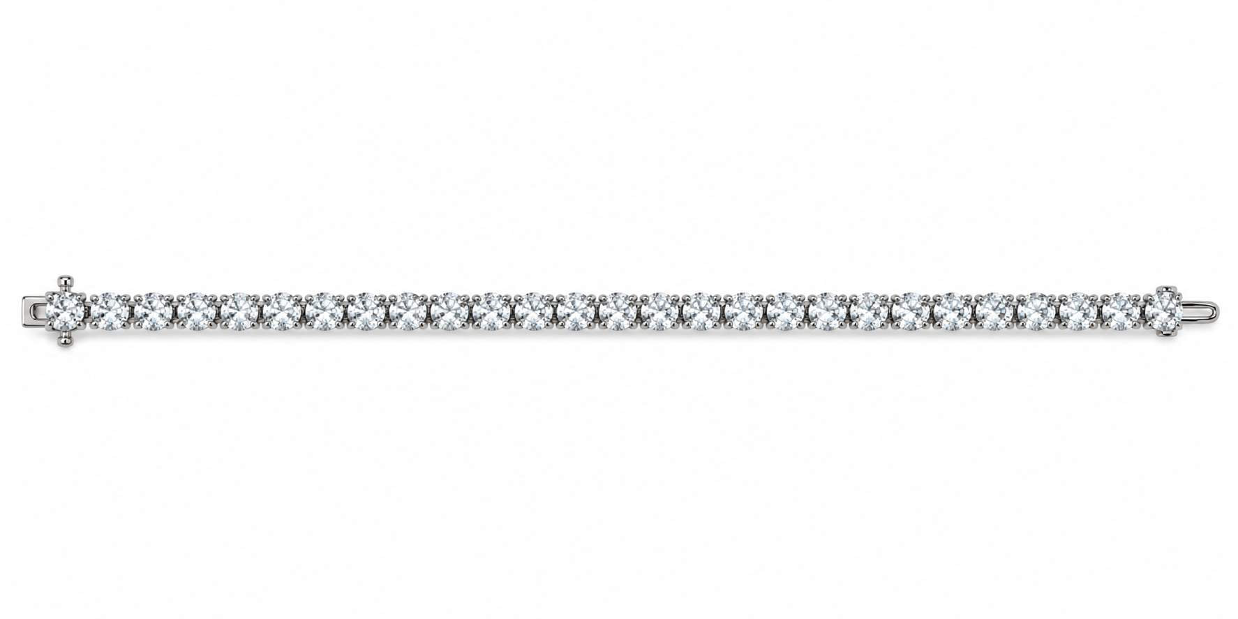 Platinum Diamond Tennis Bracelet - 7.59CTS
