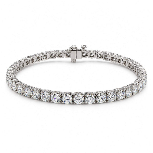 Platinum Diamond Tennis Bracelet - 7.59CTS