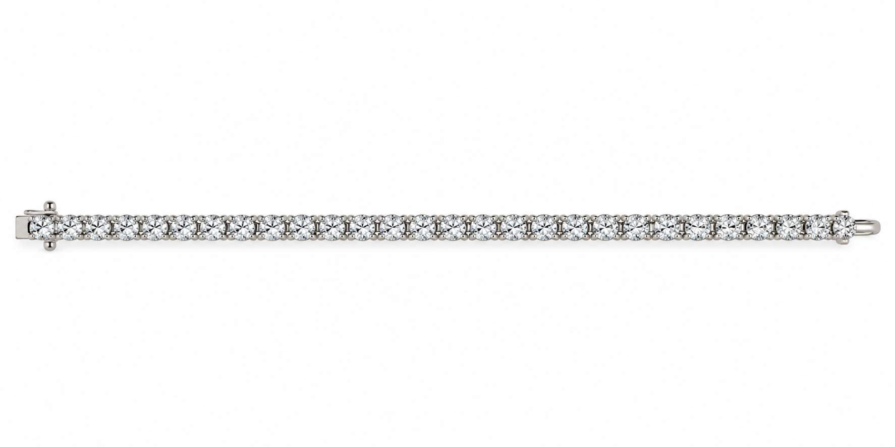 Platinum Diamond Tennis Bracelet - 8.99CTS