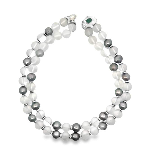 Piranesi Rock Crystal and Pearl Necklace