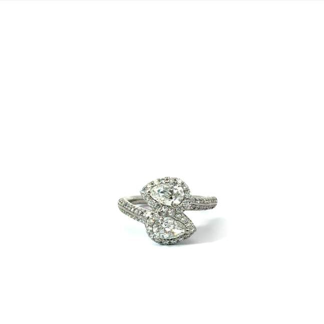 Diamond Bypass Ring