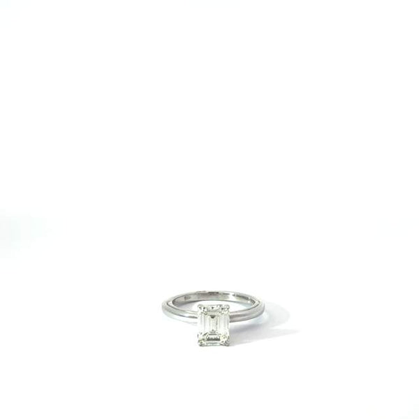 Emerald Cut Diamond Engagement Ring
