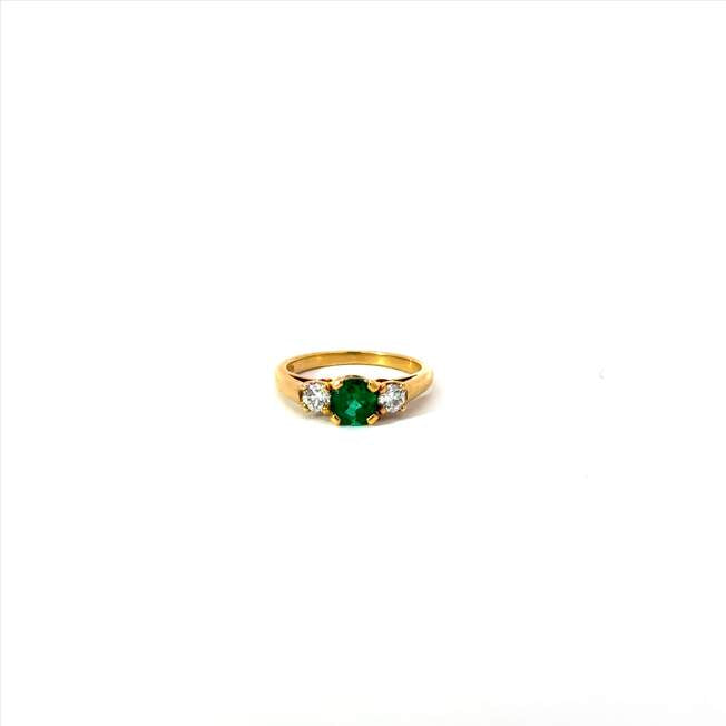 Tiffany & Co. Emerald and Diamond Ring