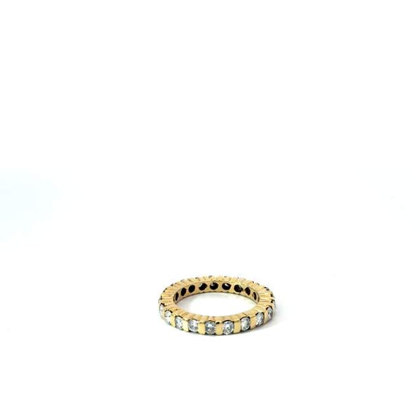 Yellow Gold and Diamond Band