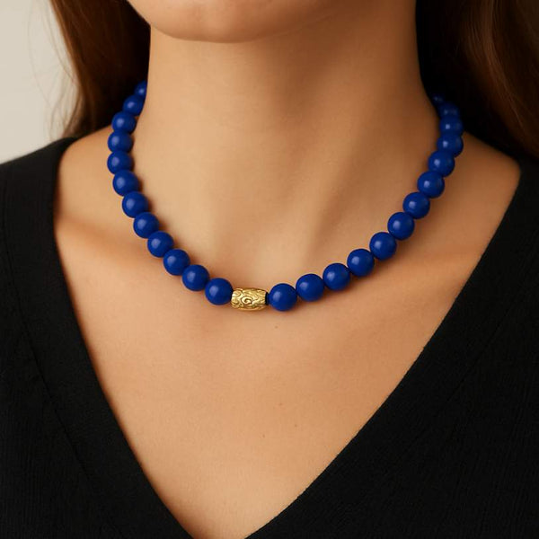 Lapis Beaded Necklace