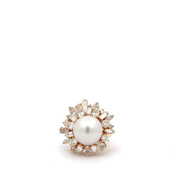 Pearl and Diamond Ring