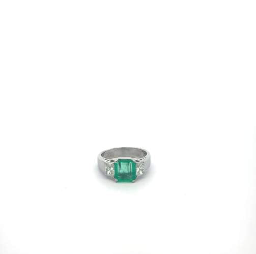 Emerald and Diamond Ring