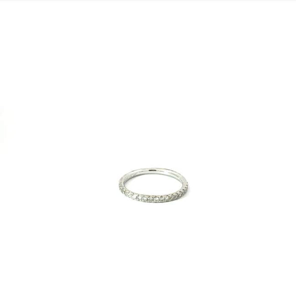 Half Claw Pave Diamond Ring