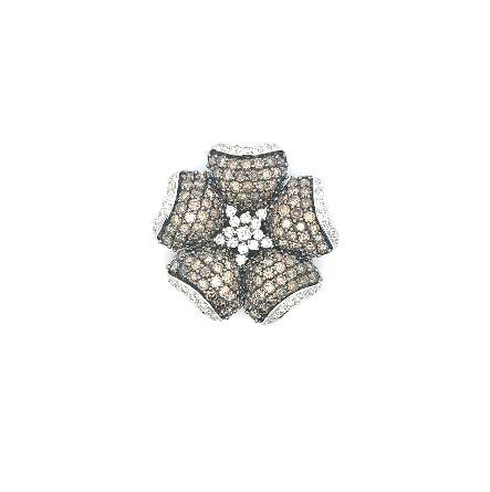 Diamond Flower Pin
