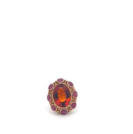Ruby and Citrine Buccellati Ring