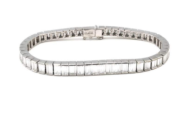 Baguette Diamond Tennis Bracelet