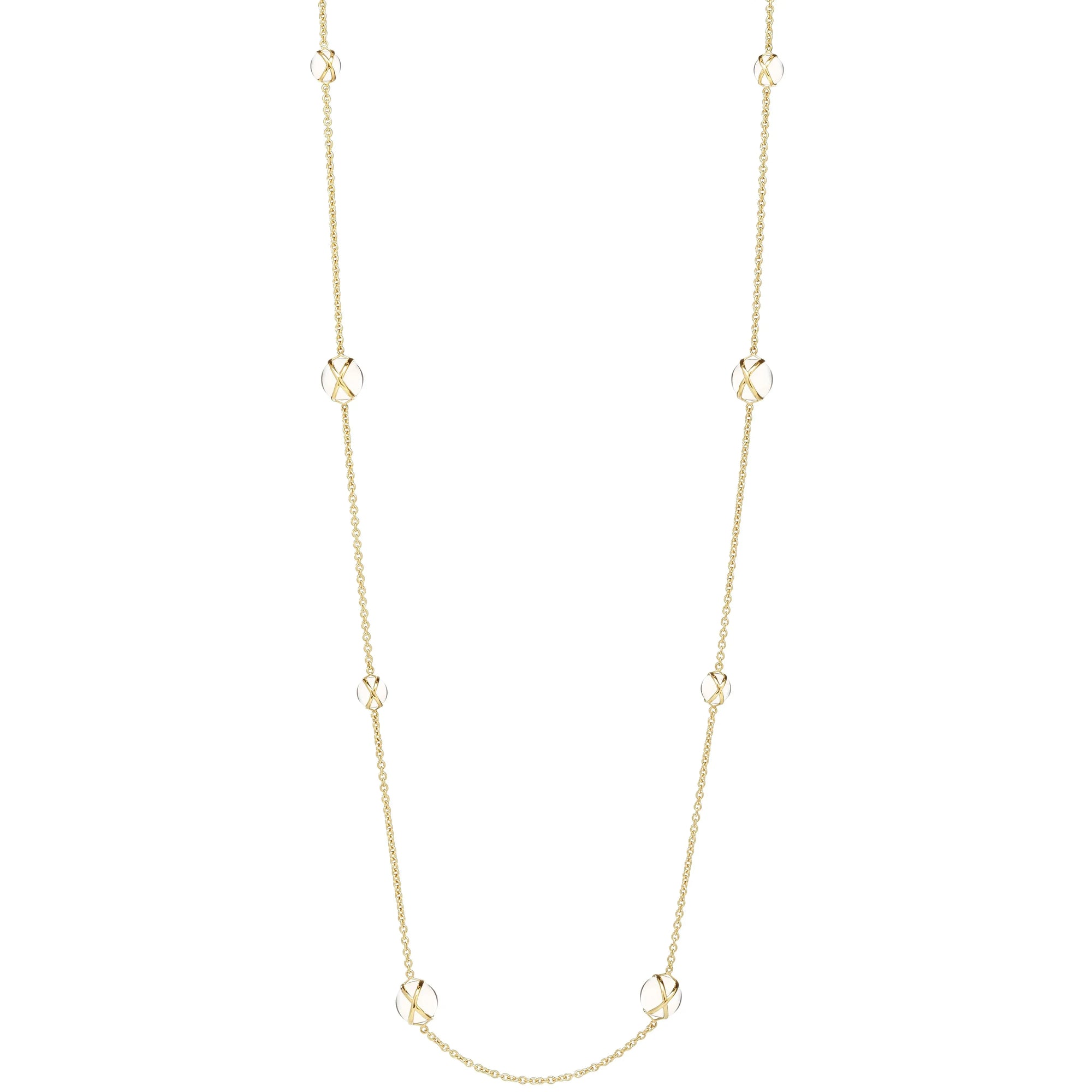 Prisma S/M Crystal Quartz Luxe Chain Necklace- 37