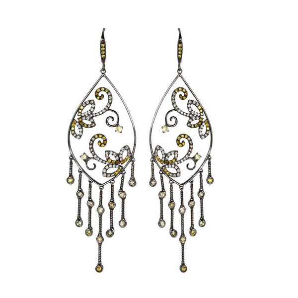 18kt Gold Diamond Earrings